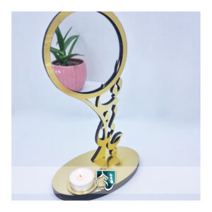 شمعدان تزئینی - آینه شعر طلایی برای سفره یلدا