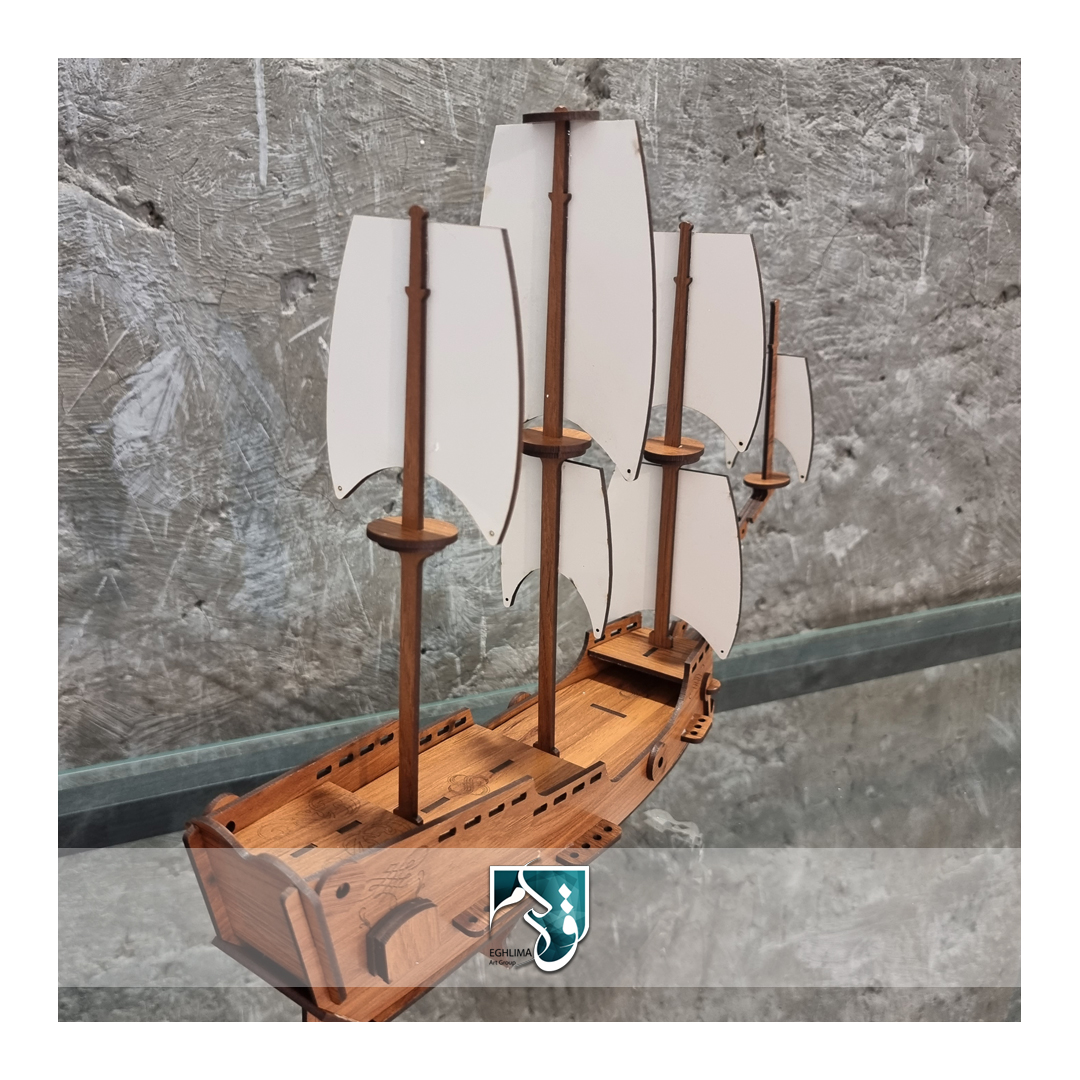 کشتی پازلی سه بعدی - کشتی چوبی اقلیما