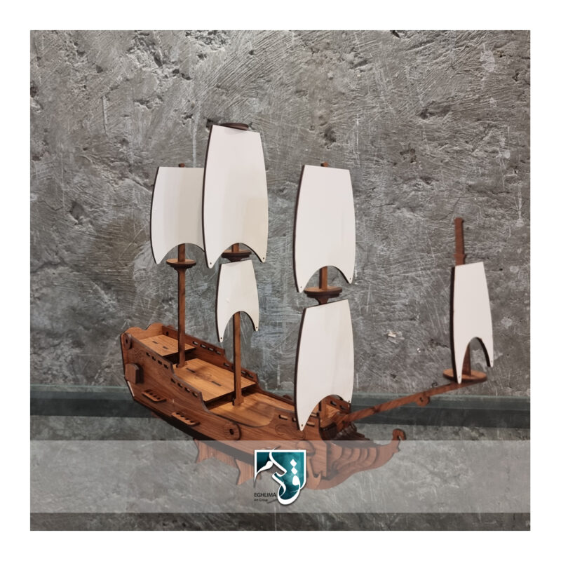 کشتی پازلی سه بعدی - کشتی چوبی اقلیما